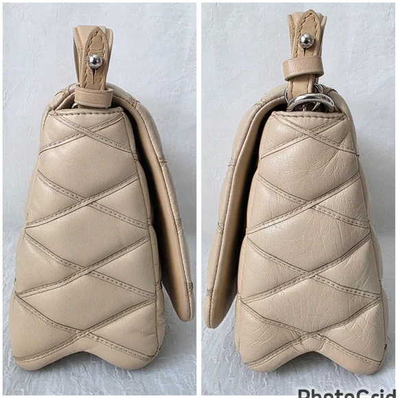 Auth Louis Vuitton Lambskin Go-14 Malletage MM Shoulder Bag - Picture 8 of 9